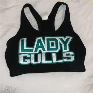 Varsity college cheerleading bra